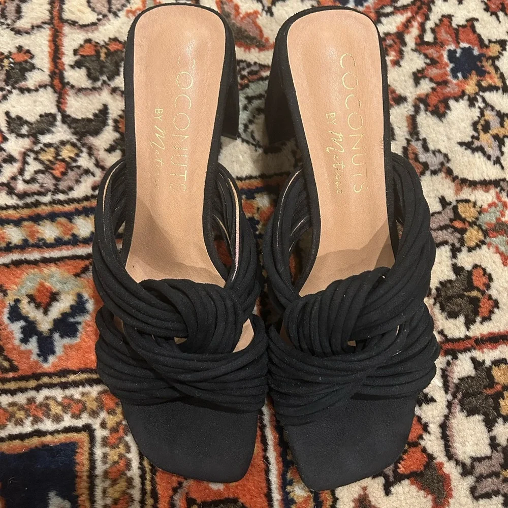 Coconuts by Matisse Black Heeled Sandals - Picture 1 of 5